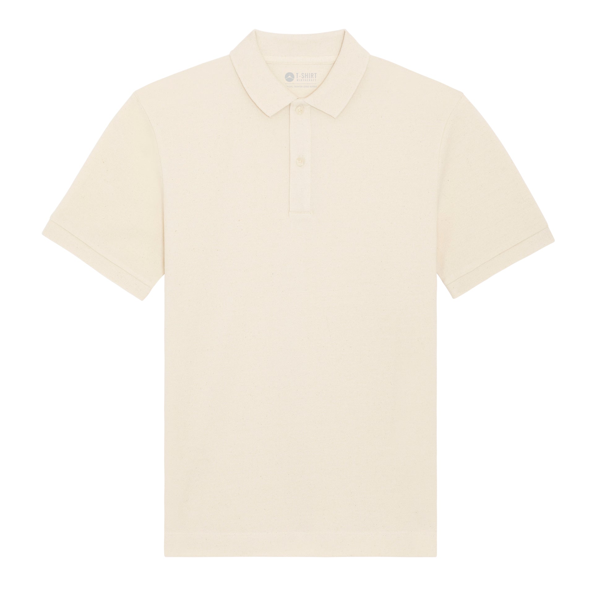 100% Bio-Baumwolle Polo, in der Farbe Natural Raw, 230GSM